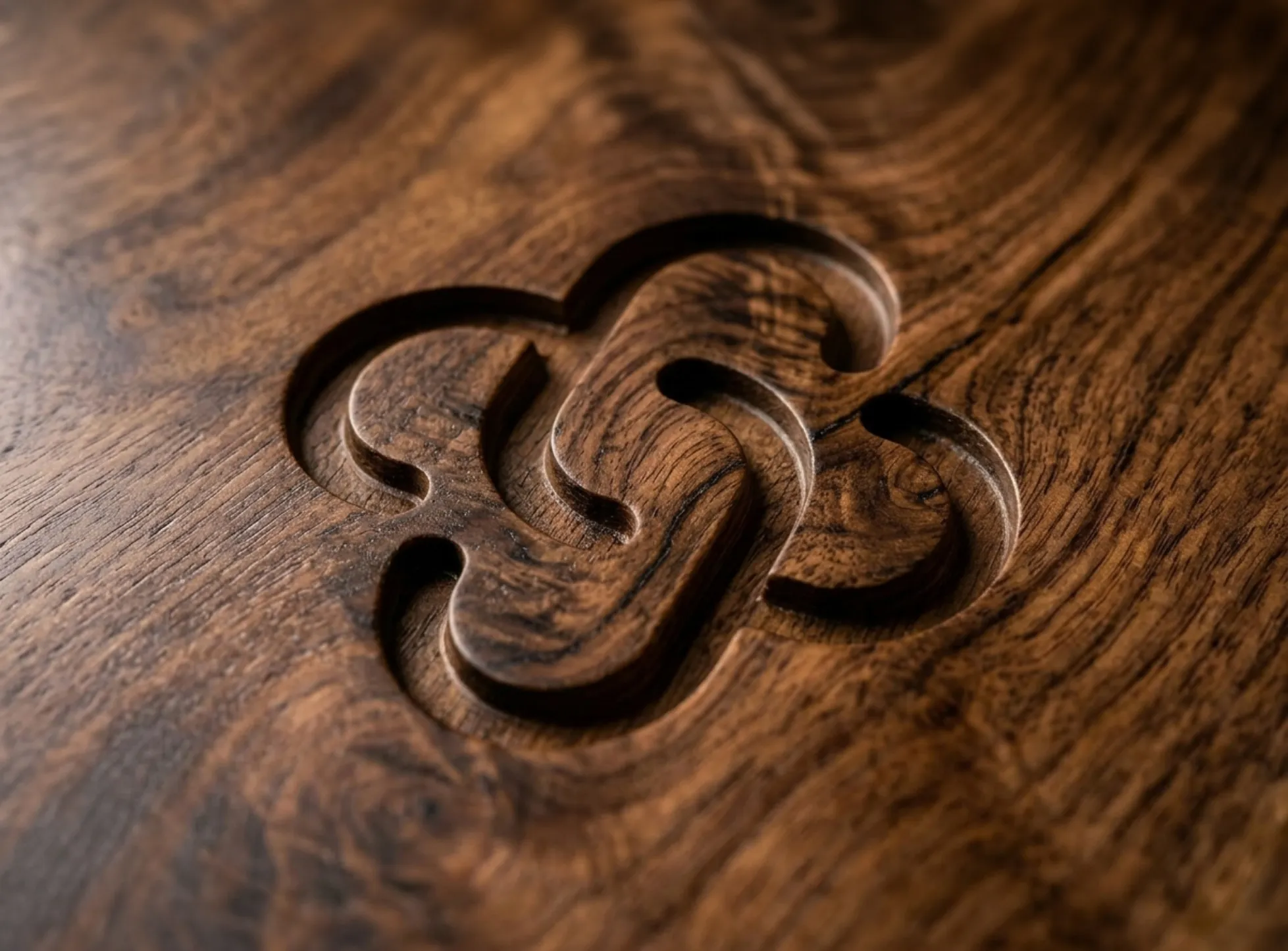 JAGG polished walnut wood grain